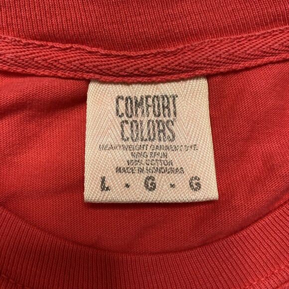 COMFORT COLORS Rosie's Cantina Alabama Fiesta Bright Pink Shirt Large Unisex - Picture 5 of 8